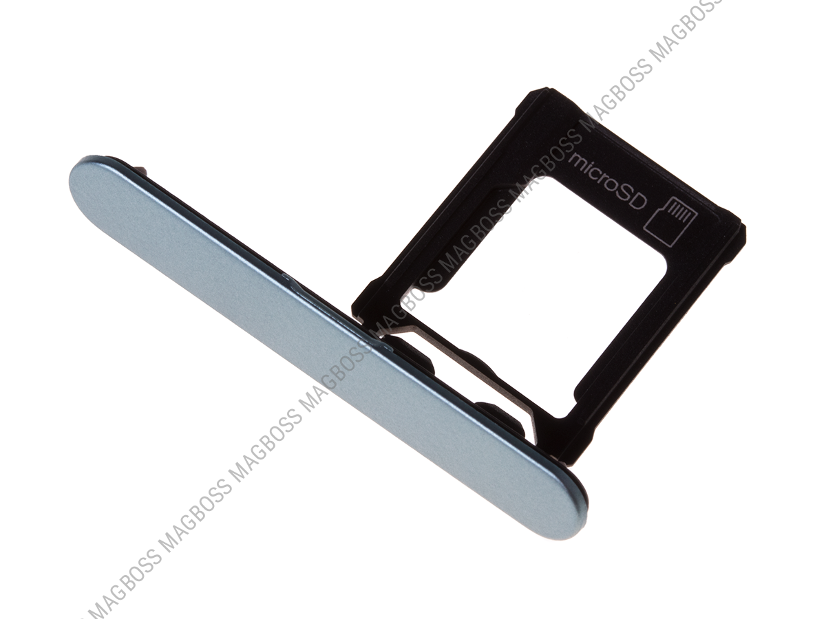 U50046941, 1310-0294 - Szufladka karty Sony G8441 Xperia XZ1 Compact - niebieska (oryginalna)
