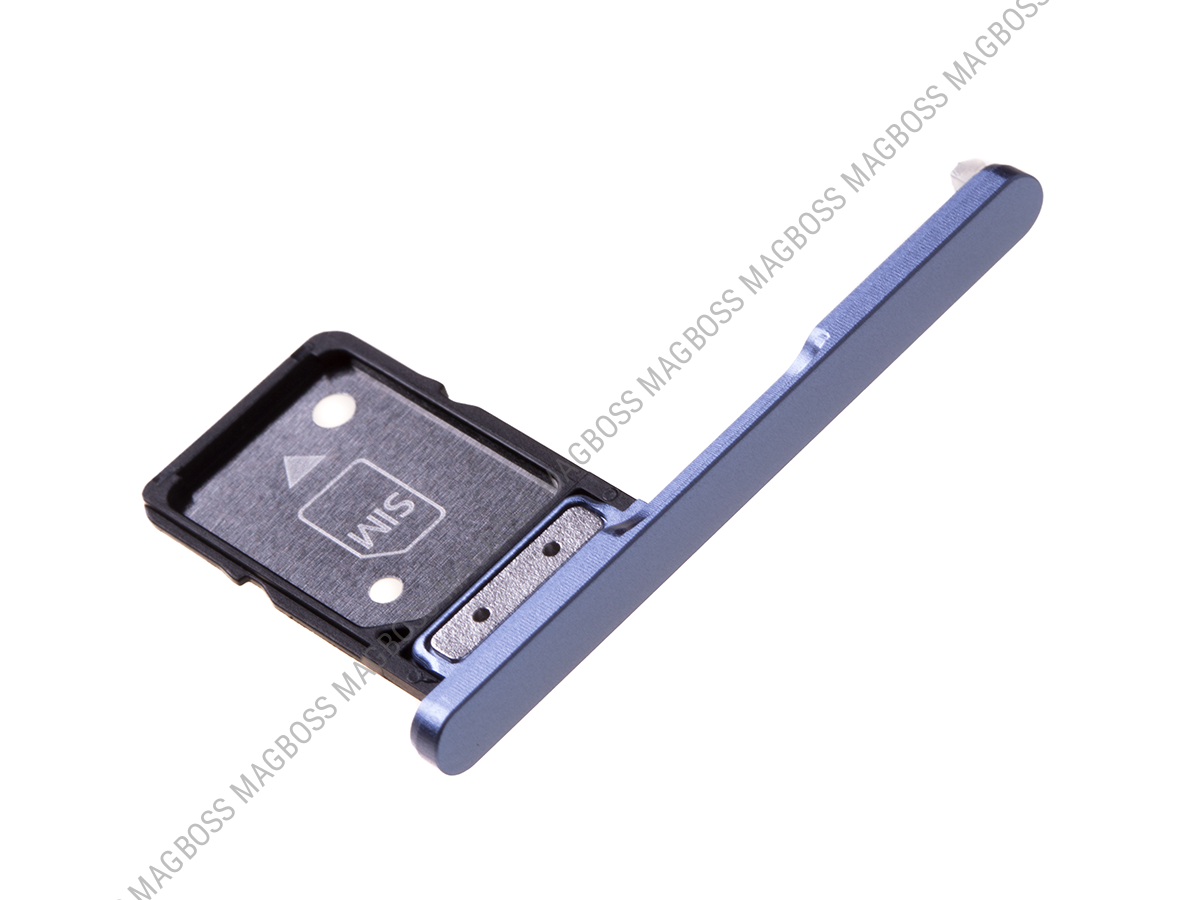 U50056391, 306J24Q0600 - Szufladka karty Sony H3212, H3223, H4213, H4223 Xperia XA2 Ultra - niebieska (oryginalna)