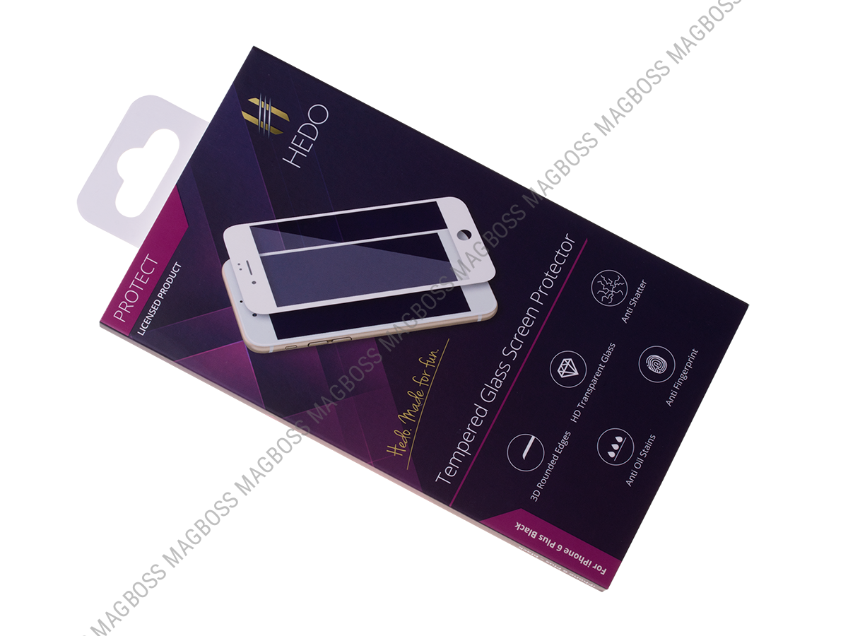H-SP4DBB02 - Szybka PREMIUM Screen Protector HEDO 5D iphone 6 plus - czarna (oryginalna)