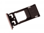 U50042311, 1302-4838 - Szufladka karty Sony F5122 Xperia X Dual - różowa (oryginalna)