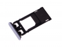 U50042331, 1302-4835 - Szufladka karty Sony F5122 Xperia X Dual - biała (oryginalna)
