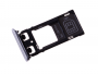 U50042331, 1302-4835 - Szufladka karty Sony F5122 Xperia X Dual - biała (oryginalna)