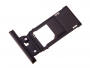 U50053701, 1313-0582 - Szufladka karty Sony H8416 Xperia XZ3 - czarna (oryginalna)