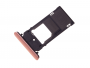 U50054031, 1313-0976 - Szufladka karty SIM Sony H8324 Xperia XZ2 Compact - różowa (oryginalna)