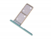 U50058481, 306J2AQ0400 - Szufladka karty SIM i SD Sony H4413, H4493 Xperia XA2 Plus Dual SIM - zielona (oryginalna)