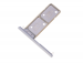 U50058501, 306J2AQ0200 - Szufladka karty SIM i SD Sony H4413, H4493 Xperia XA2 Plus Dual SIM - srebrna (oryginalna)