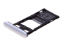 U50063851, 1319-0252 - Szufladka karty SIM Sony J9110 Xperia 1 Dual SIM - biała (oryginalna)