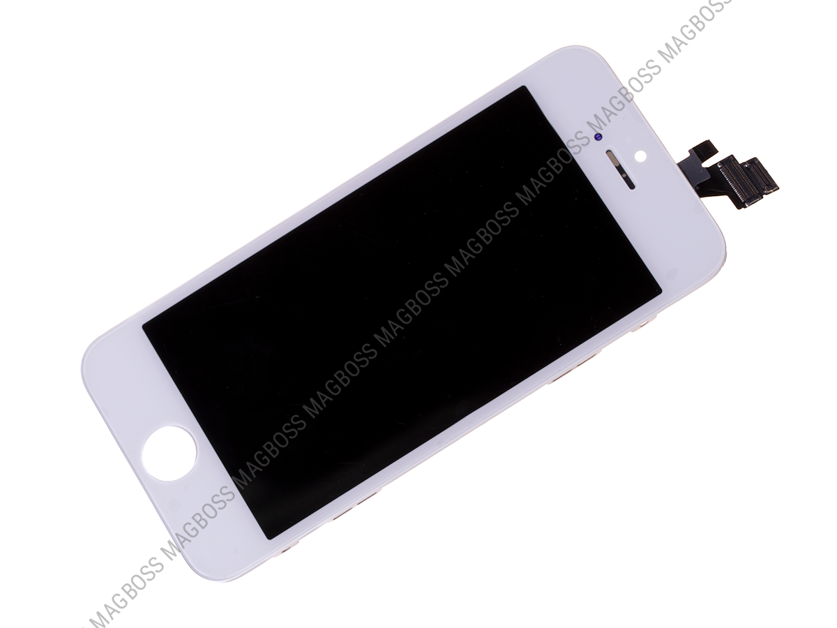 Wyświetlacz LCD z ekranem dotykowym (org material) iPhone 5 - biały