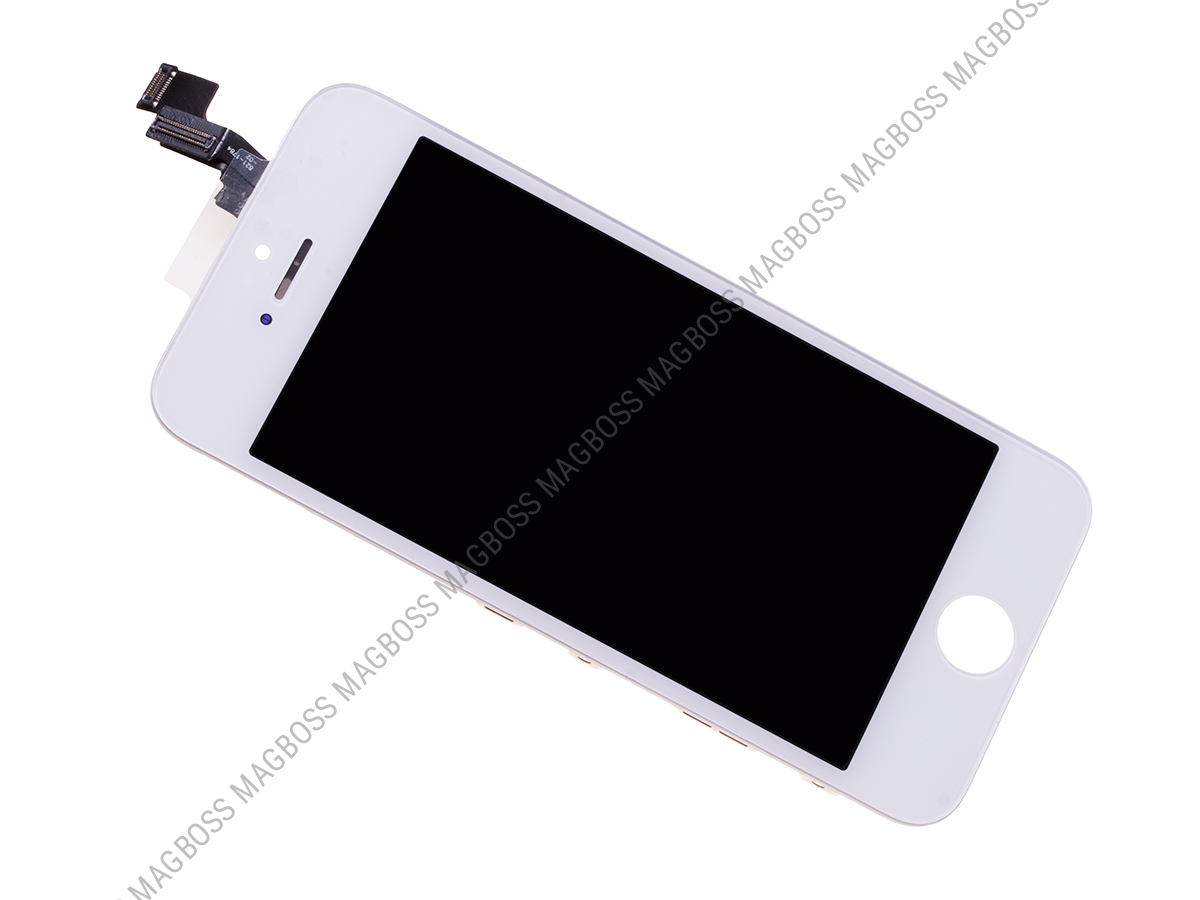 Wyświetlacz LCD z ekranem dotykowym (org material) iPhone 5S - biały