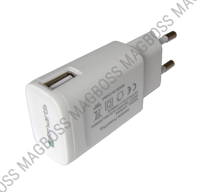 4SP5484  - Ładowarka sieciowa (bez kabla) 4smarts Basic PowerPlug 1A - biała (oryginalna)